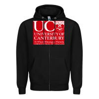 Black university canterbury Zipper Hoodie - linhVisuals