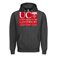 Charcoal Heather university canterbury Zipper Hoodie - linhVisuals