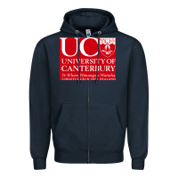 Navy university canterbury Zipper Hoodie - linhVisuals