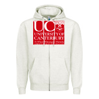 Oatmeal Heather university canterbury Zipper Hoodie - linhVisuals