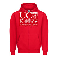 Red university canterbury Zipper Hoodie - linhVisuals