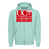 Seafoam university canterbury Zipper Hoodie - linhVisuals