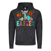 Vintage Black My 1st Easter Vintage Hoodie - CowhideDigitalArt