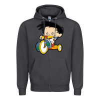 Smoke bobby on his bike   bobbys world Zipper Hoodie - linhVisuals