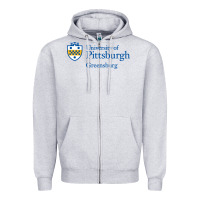 Heather Grey University of Pittsburgh at Greensburg, Zipper Hoodie - linhVisuals