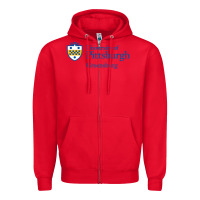 Red University of Pittsburgh at Greensburg, Zipper Hoodie - linhVisuals