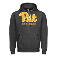 Charcoal Heather UPG, Pitt-Greensburg, Bobcats, Zipper Hoodie - linhVisuals