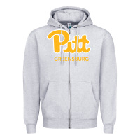 Heather Grey UPG, Pitt-Greensburg, Bobcats, Zipper Hoodie - linhVisuals