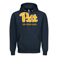 Navy UPG, Pitt-Greensburg, Bobcats, Zipper Hoodie - linhVisuals
