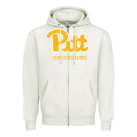 Oatmeal Heather UPG, Pitt-Greensburg, Bobcats, Zipper Hoodie - linhVisuals