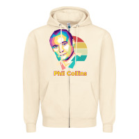 Sandshell wpap phil collins rock Zipper Hoodie - linhVisuals