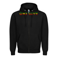 Black one love rasta reggae music rastafarian lover jamaica peace t shirt Zipper Hoodie - linhVisuals