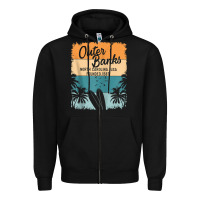 Black outer banks shirts men women kids obx north carolina nc gift zip hoodi Zipper Hoodie - linhVisuals