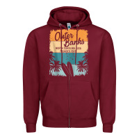Burgundy outer banks shirts men women kids obx north carolina nc gift zip hoodi Zipper Hoodie - linhVisuals