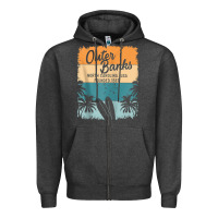 Charcoal Heather outer banks shirts men women kids obx north carolina nc gift zip hoodi Zipper Hoodie - linhVisuals