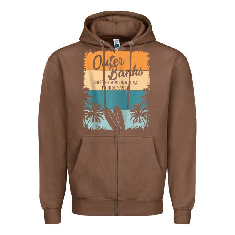 Outer Banks Shirts Men Women Kids Obx North Carolina Nc Gift Zip Hoodi Zipper Hoodie by linhVisuals | Teevron