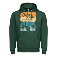 Sports Green outer banks shirts men women kids obx north carolina nc gift zip hoodi Zipper Hoodie - linhVisuals