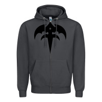 Smoke cool-queensryche-tri-ryche-pen Zipper Hoodie - linhVisuals