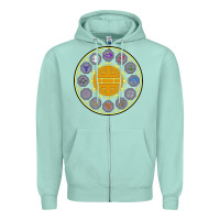 Seafoam talismans   jackie chan adventures Zipper Hoodie - linhVisuals