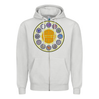 Dove Grey talismans   jackie chan adventures Zipper Hoodie - linhVisuals