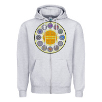 Heather Grey talismans   jackie chan adventures Zipper Hoodie - linhVisuals