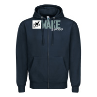 Navy Nautique Boats Zipper Hoodie - linhVisuals