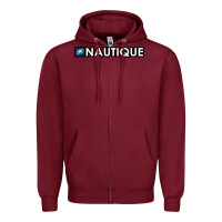Burgundy Nautique Boats Zipper Hoodie - linhVisuals