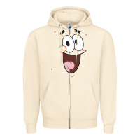 Sandshell sponge.bob squa.re.pants patrick face portrait Zipper Hoodie - linhVisuals