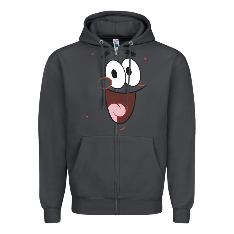 Sponge.bob Squa.re.pants Patrick Face Portrait Zipper Hoodie by linhVisuals | Teevron