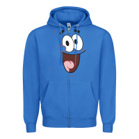 True Royal sponge.bob squa.re.pants patrick face portrait Zipper Hoodie - linhVisuals