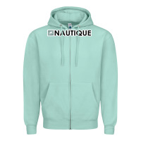 Seafoam Nautique Boats Zipper Hoodie - linhVisuals