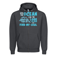 Smoke into the ocean i go to find my soul Zipper Hoodie - linhVisuals