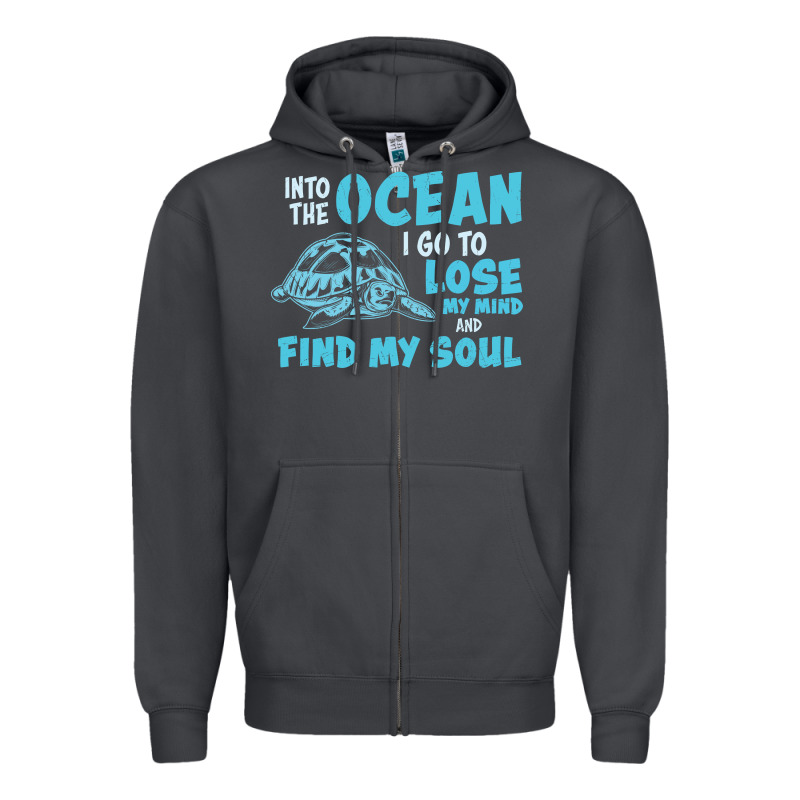 Into The Ocean I Go To Find My Soul Zipper Hoodie by linhVisuals | Teevron