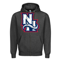 Charcoal Heather new hampshire fisher cats Zipper Hoodie - linhVisuals