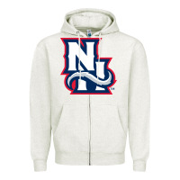Oatmeal Heather new hampshire fisher cats Zipper Hoodie - linhVisuals