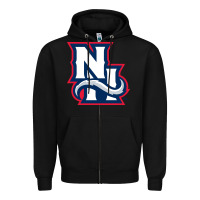 Black new hampshire fisher cats Zipper Hoodie - linhVisuals