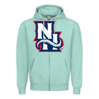 Seafoam new hampshire fisher cats Zipper Hoodie - linhVisuals