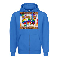 True Royal it's okay to say gay tumbler Zipper Hoodie - JahusDesignShop