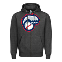 Charcoal Heather new hampshire fisher cats Zipper Hoodie - linhVisuals