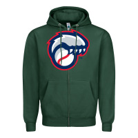 Sports Green new hampshire fisher cats Zipper Hoodie - linhVisuals