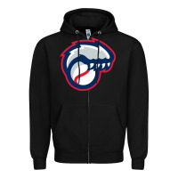 Black new hampshire fisher cats Zipper Hoodie - linhVisuals