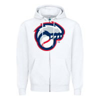 White new hampshire fisher cats Zipper Hoodie - linhVisuals