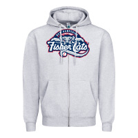 Heather Grey new hampshire fisher cats Zipper Hoodie - linhVisuals