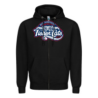 Black new hampshire fisher cats Zipper Hoodie - linhVisuals
