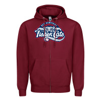 Burgundy new hampshire fisher cats Zipper Hoodie - linhVisuals