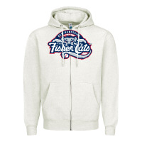 Oatmeal Heather new hampshire fisher cats Zipper Hoodie - linhVisuals