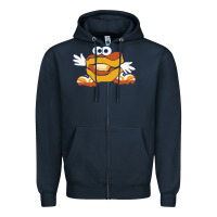 Navy montgomery biscuits Zipper Hoodie - linhVisuals