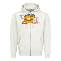 Oatmeal Heather montgomery biscuits Zipper Hoodie - linhVisuals