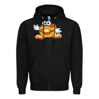 Black montgomery biscuits Zipper Hoodie - linhVisuals