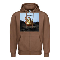 Chestnut Clear Design Zipper Hoodie - linhVisuals